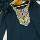 Contrast Cuff Anarkali Kurta