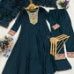 Contrast Cuff Anarkali Kurta