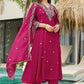 Contrast Cuff Anarkali Kurta