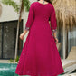 Contrast Cuff Anarkali Kurta