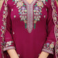 Contrast Cuff Anarkali Kurta