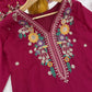 Contrast Cuff Anarkali Kurta