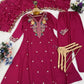 Contrast Cuff Anarkali Kurta