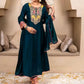 Contrast Cuff Anarkali Kurta