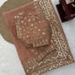 Copper Rose Tibby Saree and Blouse