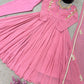 Coral Paisley Sequin Anarkali