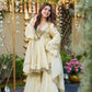 Cosmos Fabric Mirror Work Anarkali Plazo Set