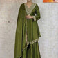 Cosmos Fabric Mirror Work Anarkali Plazo Set