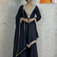 Cosmos Fabric Mirror Work Anarkali Plazo Set
