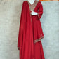 Cosmos Fabric Mirror Work Anarkali Plazo Set