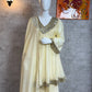 Cosmos Fabric Mirror Work Anarkali Plazo Set