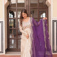 Cosmos Jacquard Designer Gown with Bandhani Print Dupatta | Pearl Beads Embroidery | Wedding & Festive Wear