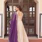 Cosmos Jacquard Designer Gown with Bandhani Print Dupatta | Pearl Beads Embroidery | Wedding & Festive Wear