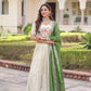 Cosmos Silk Lehenga Choli Set With Embroidered Dupatta