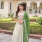 Cosmos Silk Lehenga Choli Set With Embroidered Dupatta