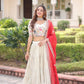 Cosmos Silk Lehenga Choli Set With Embroidered Dupatta