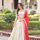 Cosmos Silk Lehenga Choli Set With Embroidered Dupatta