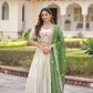 Cosmos Silk Lehenga Choli Set With Embroidered Dupatta