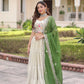 Cosmos Silk Lehenga Choli Set With Embroidered Dupatta