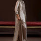 Crape Silk Embroidered Palazzo Suit Set for Wedding and Festive Wear