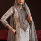 Crape Silk Embroidered Palazzo Suit Set for Wedding and Festive Wear