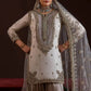 Crape Silk Embroidered Palazzo Suit Set for Wedding and Festive Wear