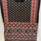 Cream Ajrakh Mirror Saree