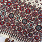 Cream Ajrakh Mirror Saree