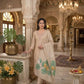 Cream Chanderi Kurta Set With Linen Dupatta