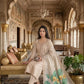 Cream Chanderi Kurta Set With Linen Dupatta