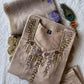 Cream Chanderi Kurta Set With Linen Dupatta