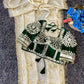 Cream Chinon Saree with Kachi Gota Patti HandWork Fully Stitched Aangi Blouse