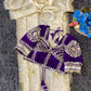 Cream Chinon Saree with Kachi Gota Patti HandWork Fully Stitched Aangi Blouse