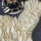 Cream Chinon Saree with Kachi Gota patti HandWork & Satin Aangi work Blouse