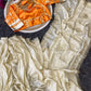 Cream Chinon Saree with Kachi Gota patti HandWork & Satin Aangi work Blouse
