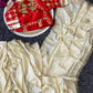 Cream Chinon Saree with Kachi Gota patti HandWork & Satin Aangi work Blouse