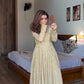 Cream Embroidered Crunchy Silk Anarkali Suit Set for Festive and Wedding Wear