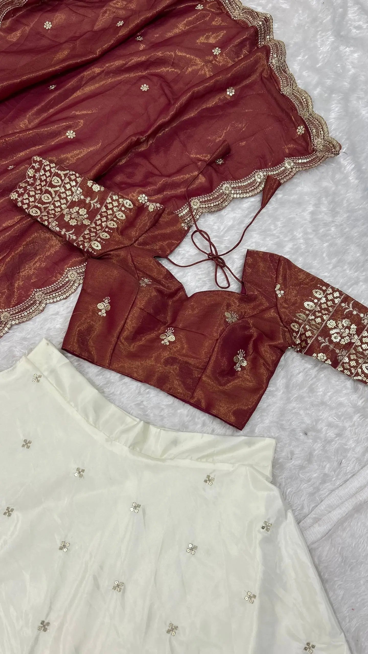 Crepe Silk Lehenga Choli Set