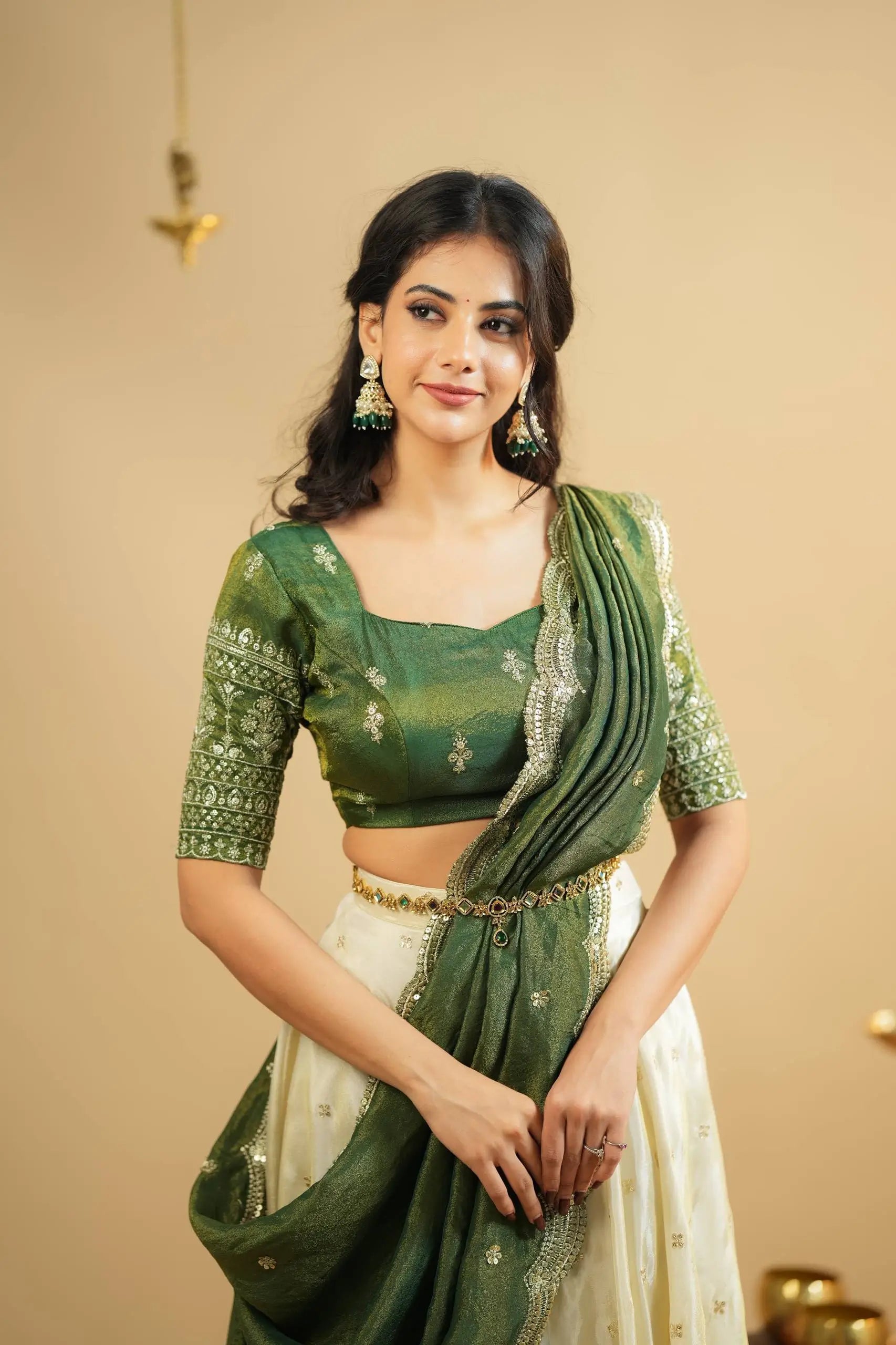 Crepe Silk Lehenga Choli Set