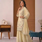 Crepe Silk Mirror Embroidery Sharara Set