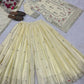 Crepe Silk Mirror Embroidery Sharara Set