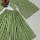 Crepe Silk Mirror Embroidery Sharara Set