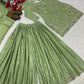 Crepe Silk Mirror Embroidery Sharara Set