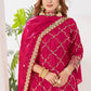 Crepe Silk Mirror Embroidery Sharara Set