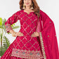 Crepe Silk Mirror Embroidery Sharara Set