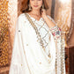 Crepe Silk Mirror Embroidery Sharara Set