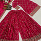 Crepe Silk Mirror Embroidery Sharara Set