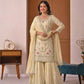 Crepe Silk Mirror Embroidery Sharara Set