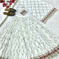 Crepe Silk Mirror Embroidery Sharara Set