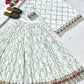 Crepe Silk Mirror Embroidery Sharara Set